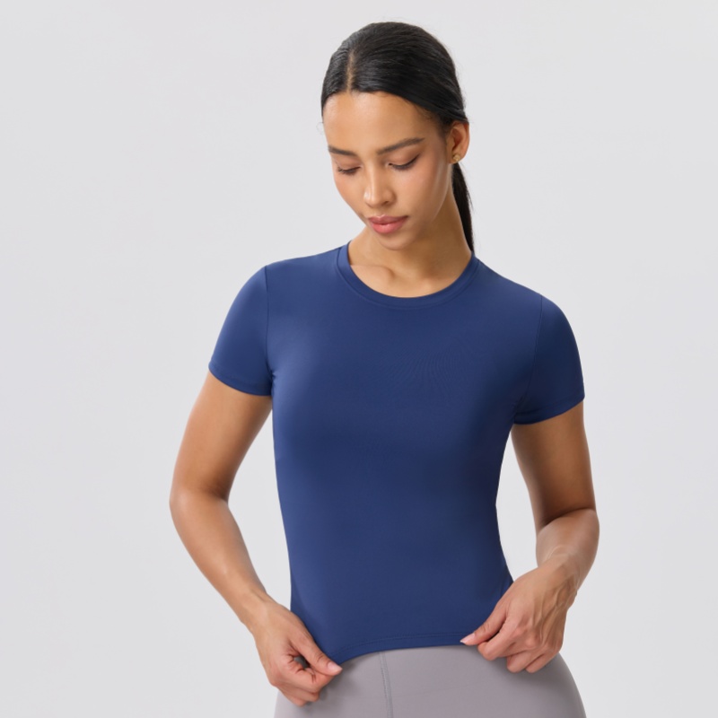 Solid Color Slim Casual Yoga T - Yoga Fitness Training review and price