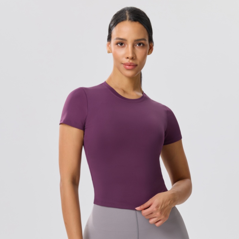 Solid Color Slim Casual Yoga T - Yoga Fitness Training review and price