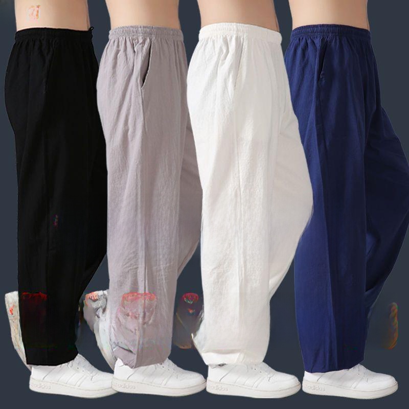 Loose Cotton Linen Tai Chi Pan - Yoga Fitness Training review and price