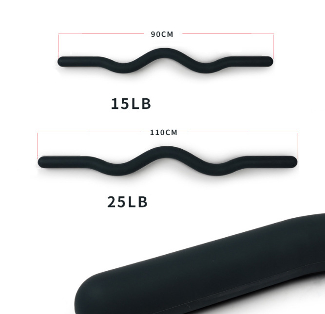 15LB 25LB Silicone Fitness Bar - Yoga Fitness Training review and price