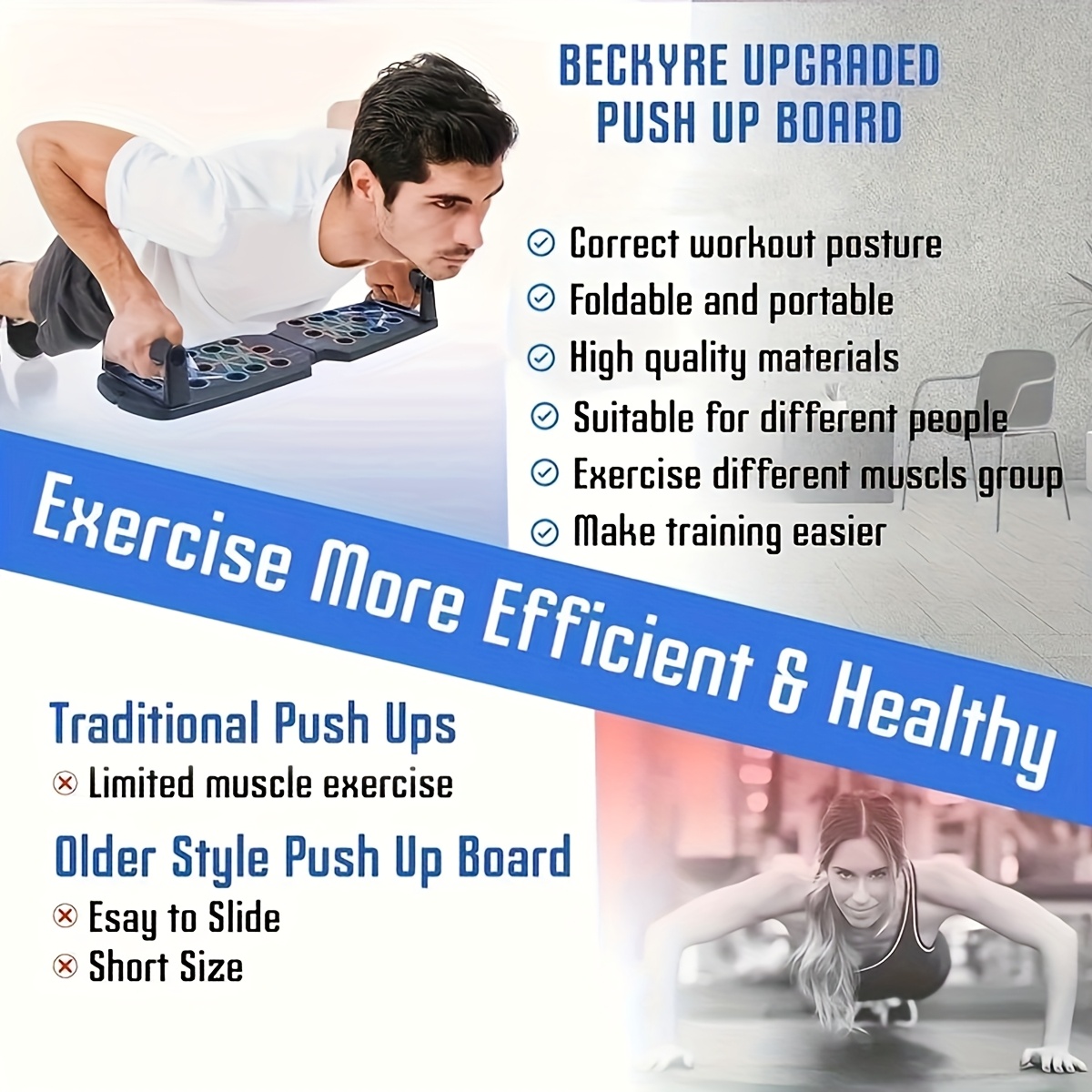 28-Hole Push Up Board, Multifu - Push Up Board review and price