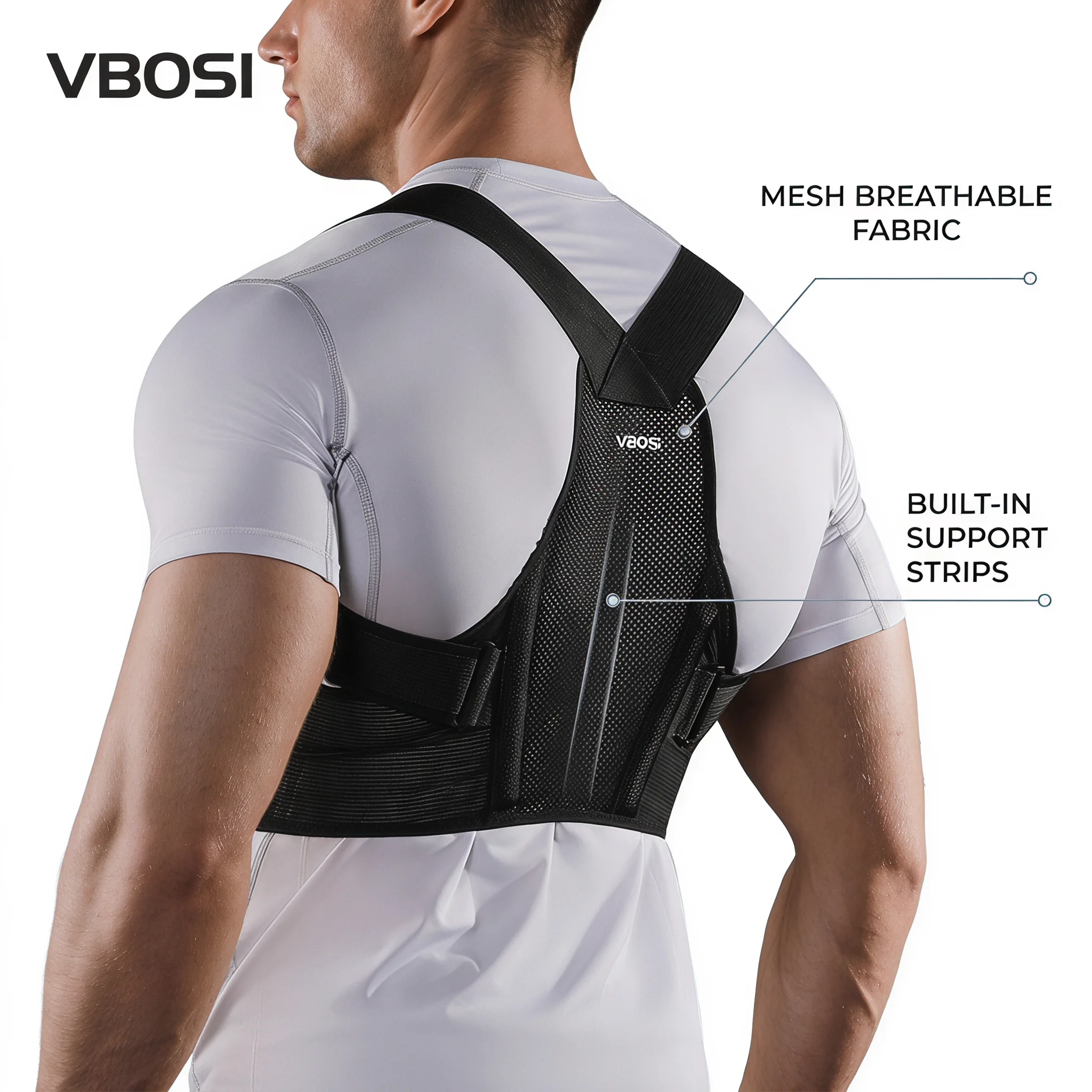 VBOSI Adjustable Posture Corre - Posture Corrector Back review and price