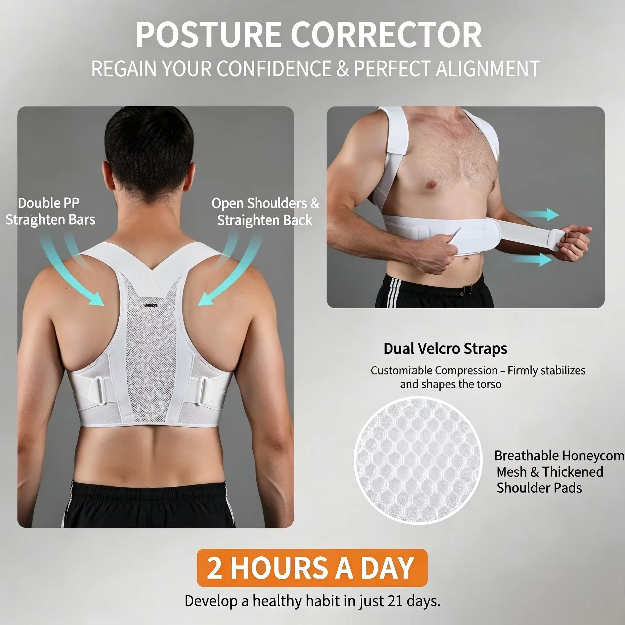 VBOSI Adjustable Posture Corre - Posture Corrector Back review and price