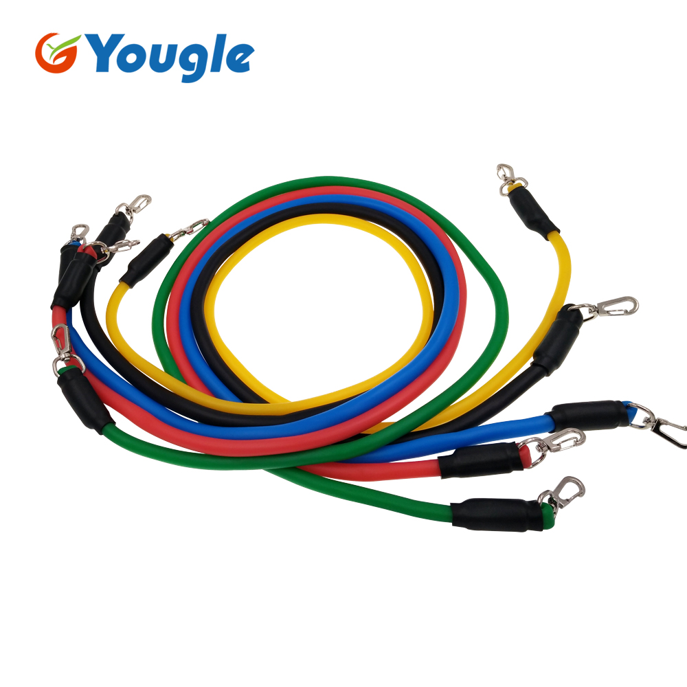 YOUGLE 11pcs/set Pull Rope Fit - Yoga Fitness Resistance Band review and price
